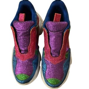 Jeffrey Campbell Glitter  Sneakers - Purple, Pink, Blue, Green